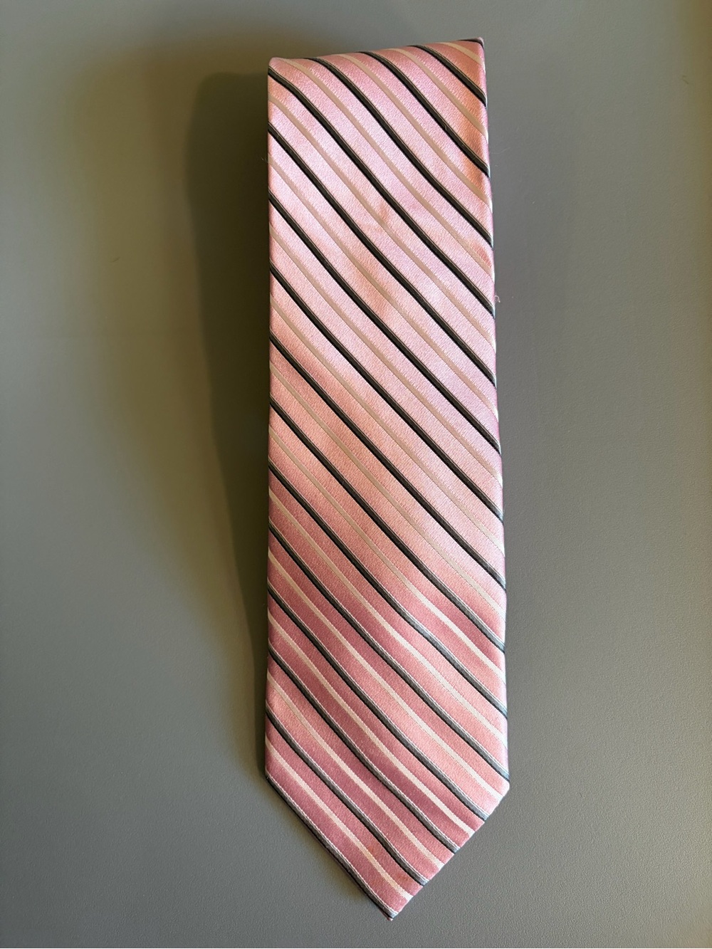 Stafford- Pink Striped Men’s Necktie